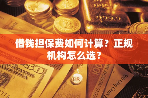 济南借钱担保费如何计算？正规机构怎么选？