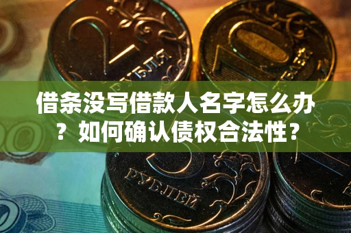 济南借条没写借款人名字怎么办？如何确认债权合法性？