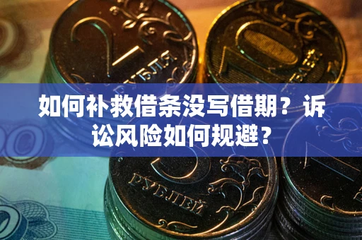 济南如何补救借条没写借期？诉讼风险如何规避？