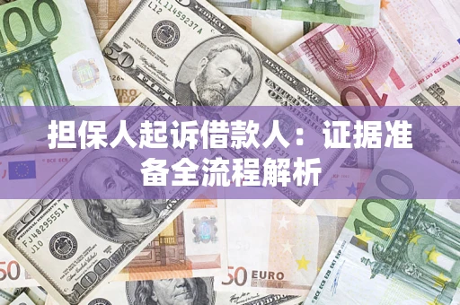 济南担保人起诉借款人：证据准备全流程解析