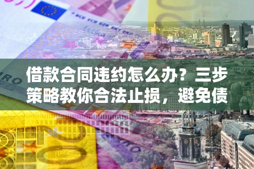济南借款合同违约怎么办？三步策略教你合法止损，避免债务危机升级