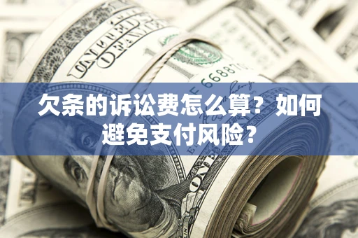 济南欠条的诉讼费怎么算？如何避免支付风险？