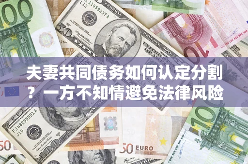 济南夫妻共同债务如何认定分割？一方不知情避免法律风险必看！